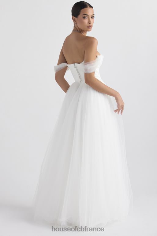 House of CB robe de mariée en tulle blanc de conte de fées N888H1138 mariages