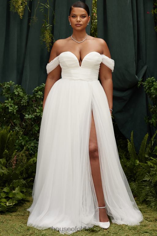 House of CB robe de mariée en tulle blanc de conte de fées N888H1138 mariages