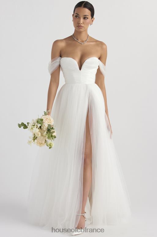 House of CB robe de mariée en tulle blanc de conte de fées N888H1138 mariages