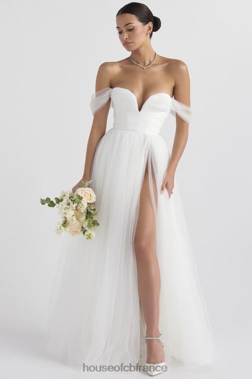 House of CB robe de mariée en tulle blanc de conte de fées N888H1138 mariages