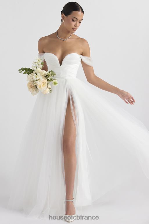 House of CB robe de mariée en tulle blanc de conte de fées N888H1138 mariages