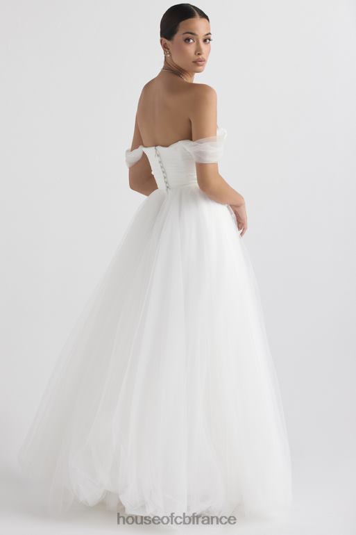 House of CB robe de mariée en tulle blanc de conte de fées N888H1138 mariages