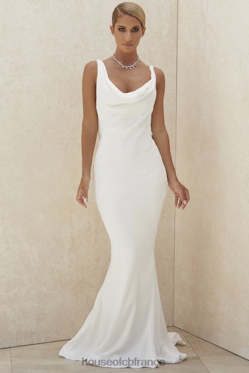 House of CB robe de mariée ivoire odette dos drapé - édition limitée N888H1162 mariages