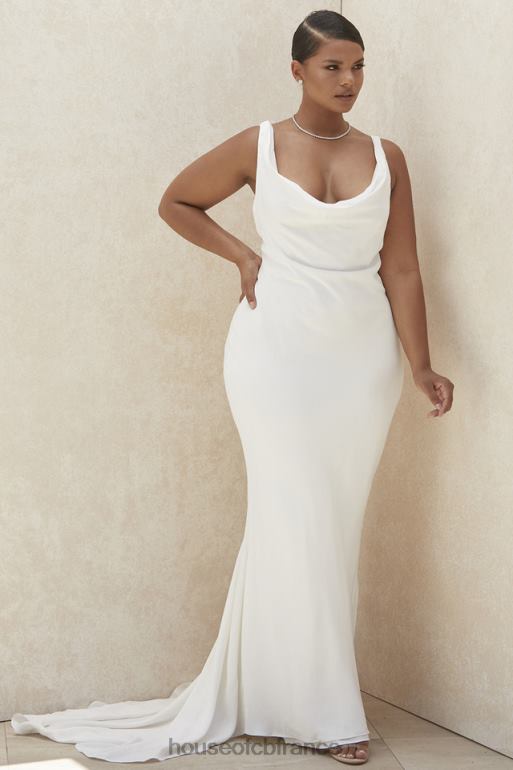 House of CB robe de mariée ivoire odette dos drapé - édition limitée N888H1162 mariages