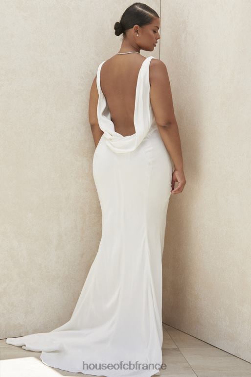 House of CB robe de mariée ivoire odette dos drapé - édition limitée N888H1162 mariages