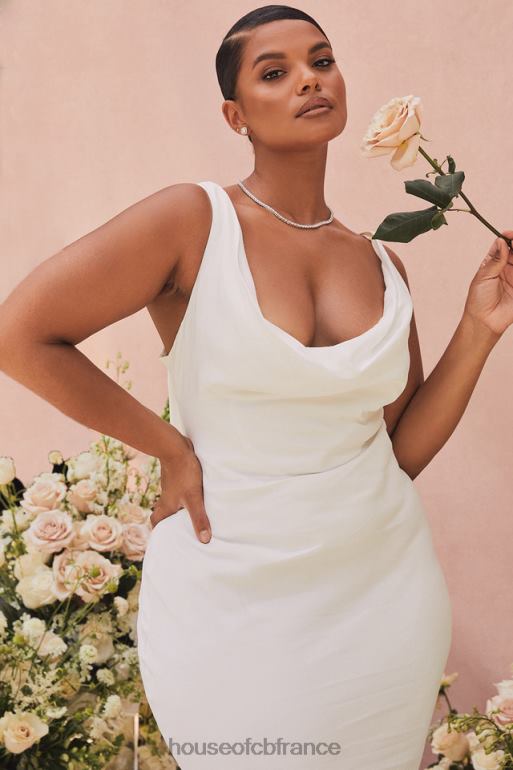 House of CB robe de mariée ivoire odette dos drapé - édition limitée N888H1162 mariages