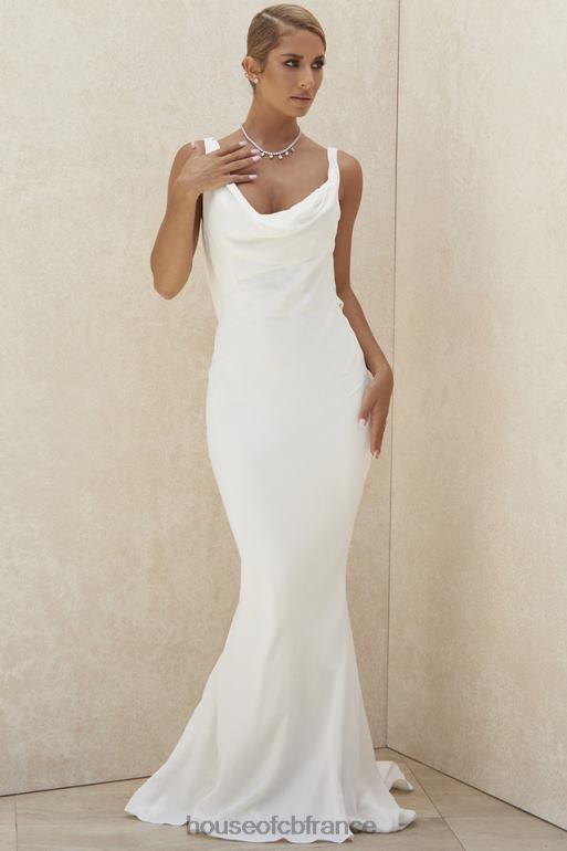 House of CB robe de mariée ivoire odette dos drapé - édition limitée N888H1162 mariages