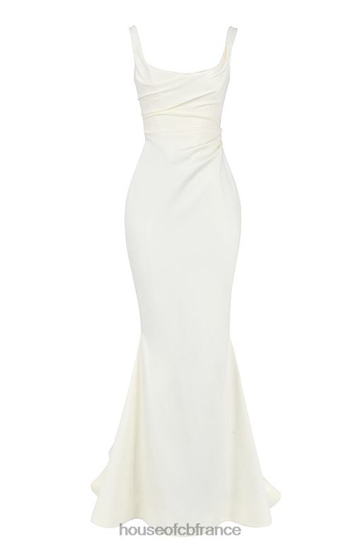 House of CB robe de mariée sirène en satin blanc cassé emilie N888H1141 mariages