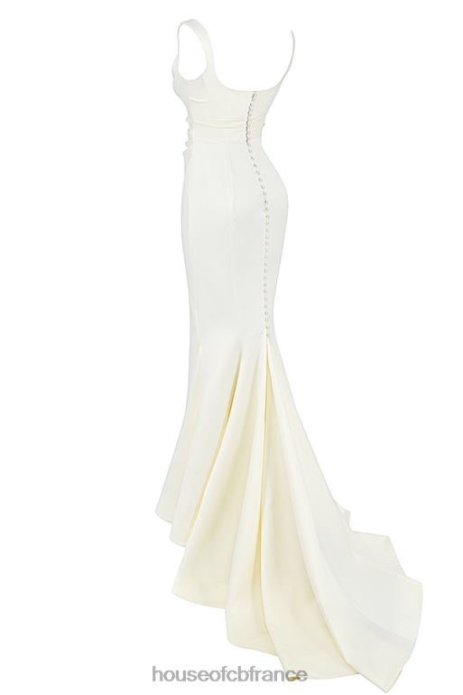 House of CB robe de mariée sirène en satin blanc cassé emilie N888H1141 mariages
