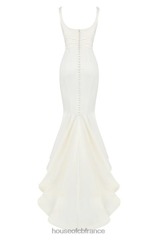 House of CB robe de mariée sirène en satin blanc cassé emilie N888H1141 mariages