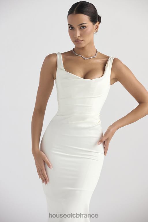 House of CB robe de mariée sirène en satin blanc cassé emilie N888H1141 mariages