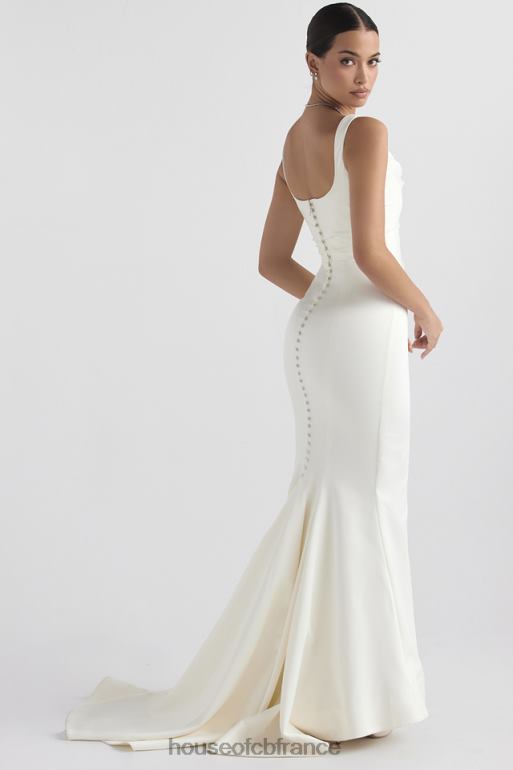 House of CB robe de mariée sirène en satin blanc cassé emilie N888H1141 mariages