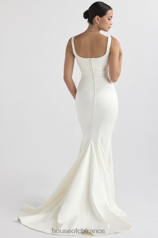 House of CB robe de mariée sirène en satin blanc cassé emilie N888H1141 mariages