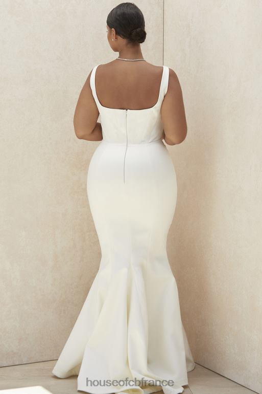 House of CB robe de mariée sirène en satin ivoire estelle - édition limitée N888H1159 mariages