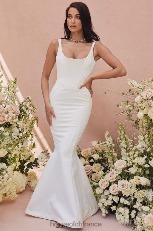 House of CB robe de mariée sirène en satin ivoire estelle - édition limitée N888H1159 mariages