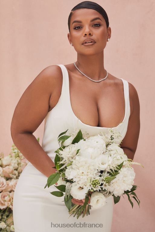 House of CB robe de mariée sirène en satin ivoire estelle - édition limitée N888H1159 mariages