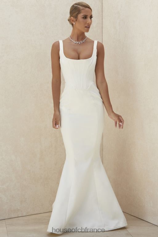 House of CB robe de mariée sirène en satin ivoire estelle - édition limitée N888H1159 mariages