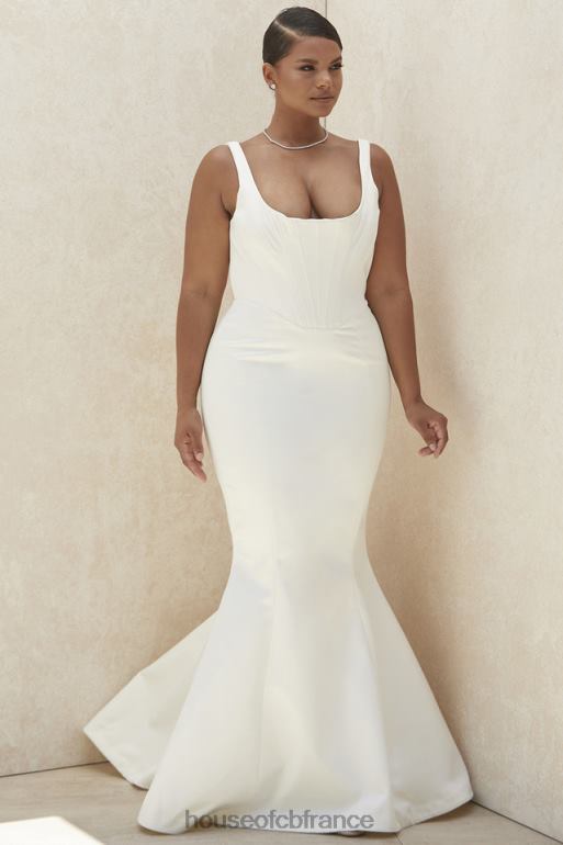 House of CB robe de mariée sirène en satin ivoire estelle - édition limitée N888H1159 mariages