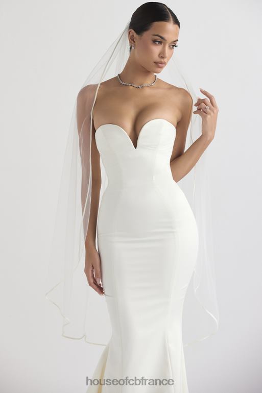 House of CB voile de tulle doux blanc Simone N888H1144 mariages