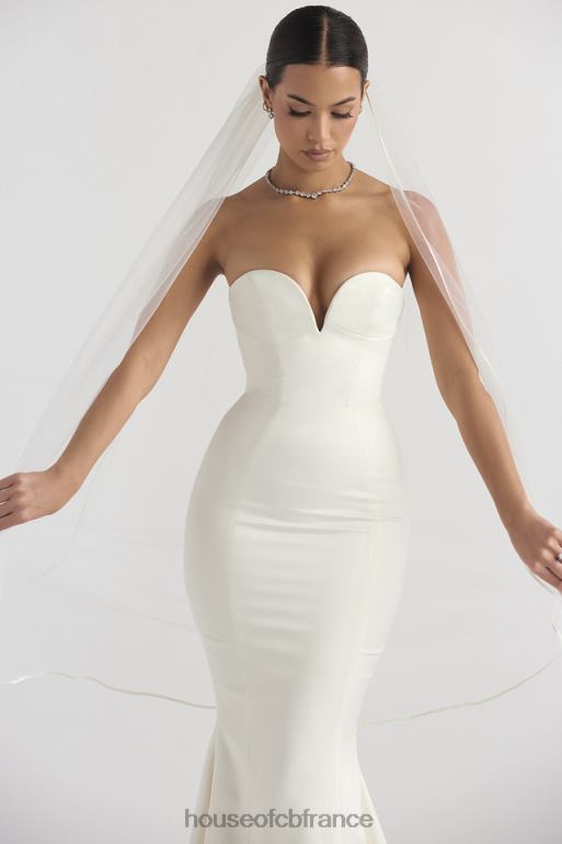 House of CB voile de tulle doux blanc Simone N888H1144 mariages