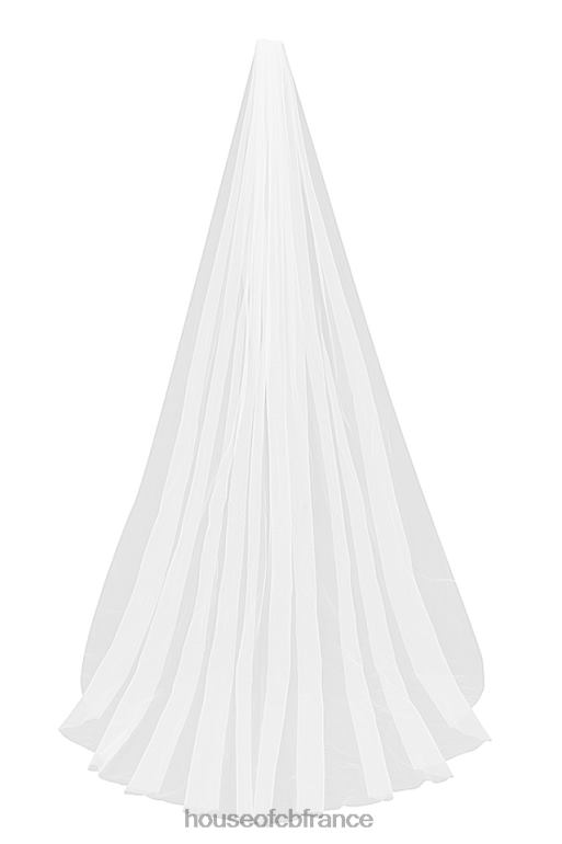 House of CB voile de tulle doux ultra long blanc leone N888H1145 mariages