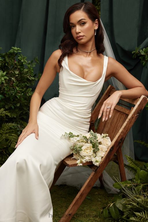 House of CB voile de tulle doux ultra long blanc leone N888H1145 mariages