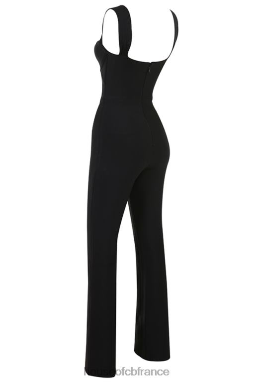 House of CB combinaison bandage noire yasmeen N888H933 vêtements