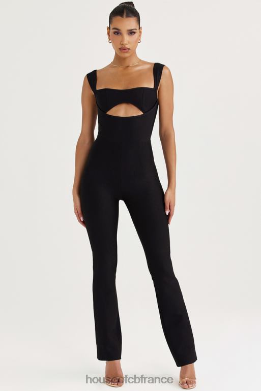 House of CB combinaison bandage noire yasmeen N888H933 vêtements