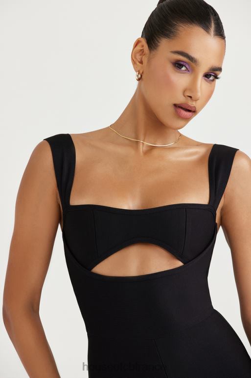 House of CB combinaison bandage noire yasmeen N888H933 vêtements