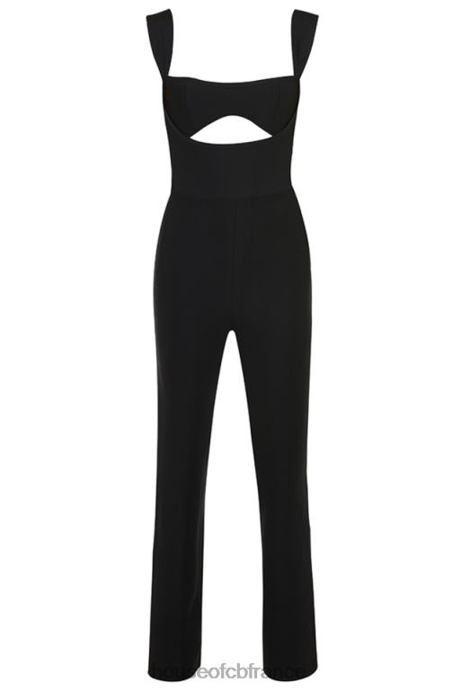 House of CB combinaison bandage noire yasmeen N888H933 vêtements
