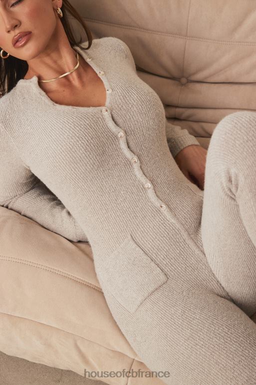House of CB combinaison loungewear tiggy opale chiné N888H1056 vêtements
