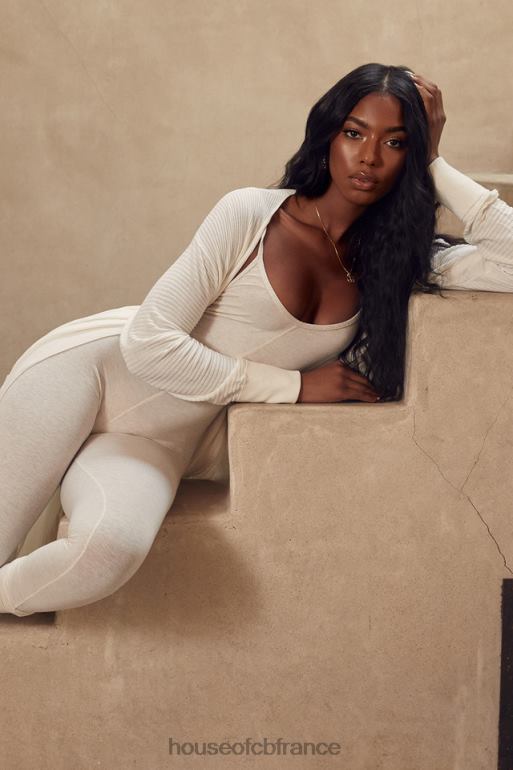 House of CB combinaison zahara lait chiné à dos bas N888H1064 vêtements