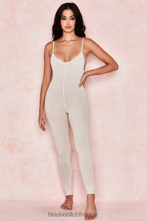 House of CB combinaison zahara lait chiné à dos bas N888H1064 vêtements