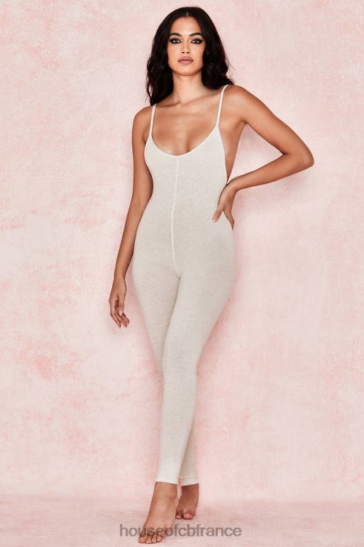 House of CB combinaison zahara lait chiné à dos bas N888H1064 vêtements
