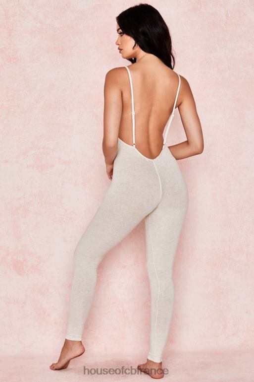 House of CB combinaison zahara lait chiné à dos bas N888H1064 vêtements