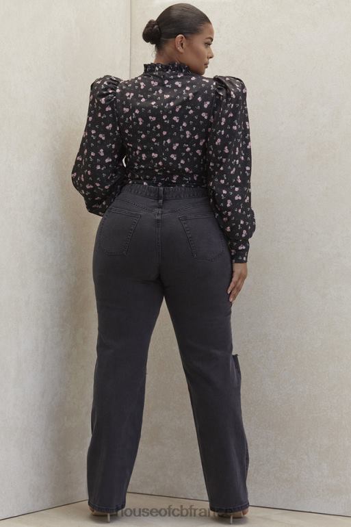 House of CB Tate Carbon - Jean coupe vintage à délavage antique N888H644 vêtements