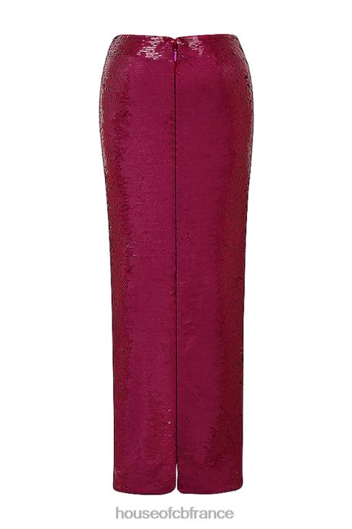 House of CB Alexis Hot - Jupe longue à sequins - Pinte chaude N888H887 vêtements