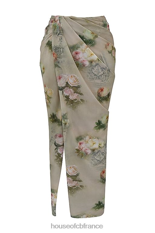 House of CB Vesper - Jupe longue vintage à fleurs N888H869 vêtements