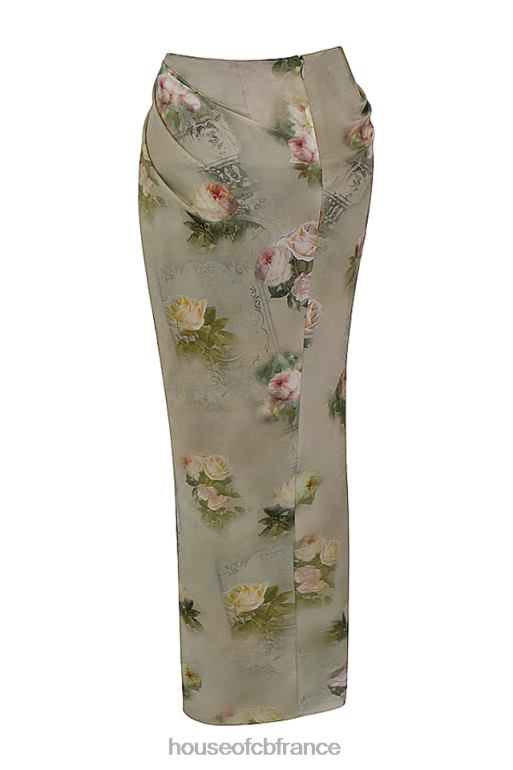 House of CB Vesper - Jupe longue vintage à fleurs N888H869 vêtements