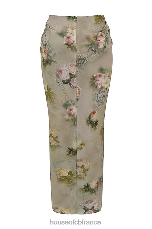 House of CB Vesper - Jupe longue vintage à fleurs N888H869 vêtements