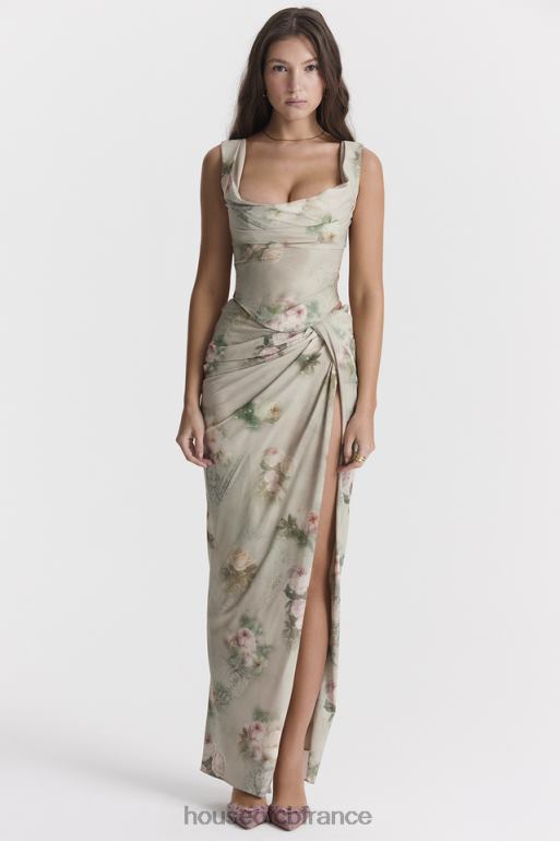 House of CB Vesper - Jupe longue vintage à fleurs N888H869 vêtements