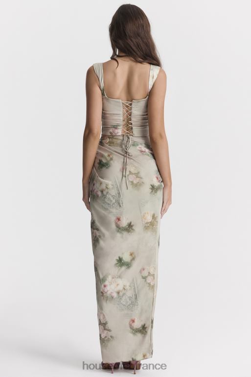 House of CB Vesper - Jupe longue vintage à fleurs N888H869 vêtements