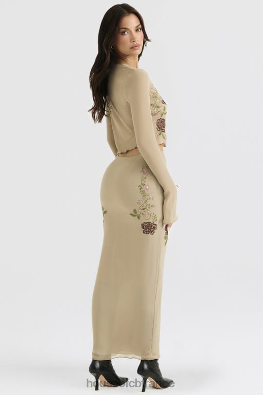 House of CB jupe longue à fleurs d\'artichaut Lailah N888H900 vêtements