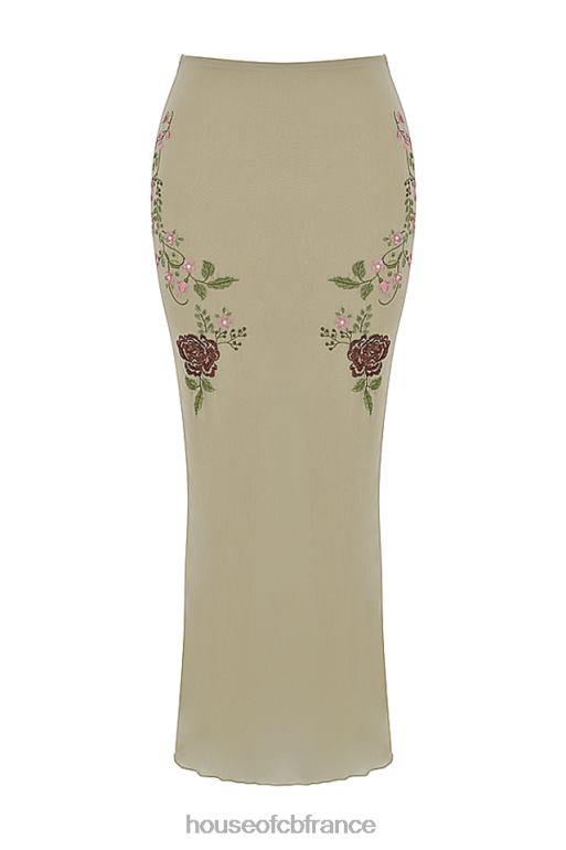 House of CB jupe longue à fleurs d\'artichaut Lailah N888H900 vêtements
