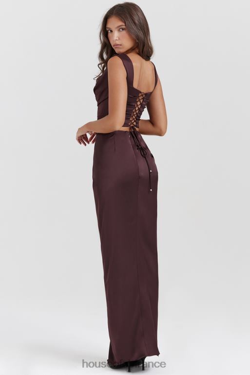 House of CB jupe longue marron riche vesper N888H837 vêtements