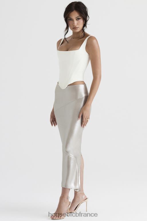 House of CB jupe mi-longue champagne chatoyante colette N888H898 vêtements
