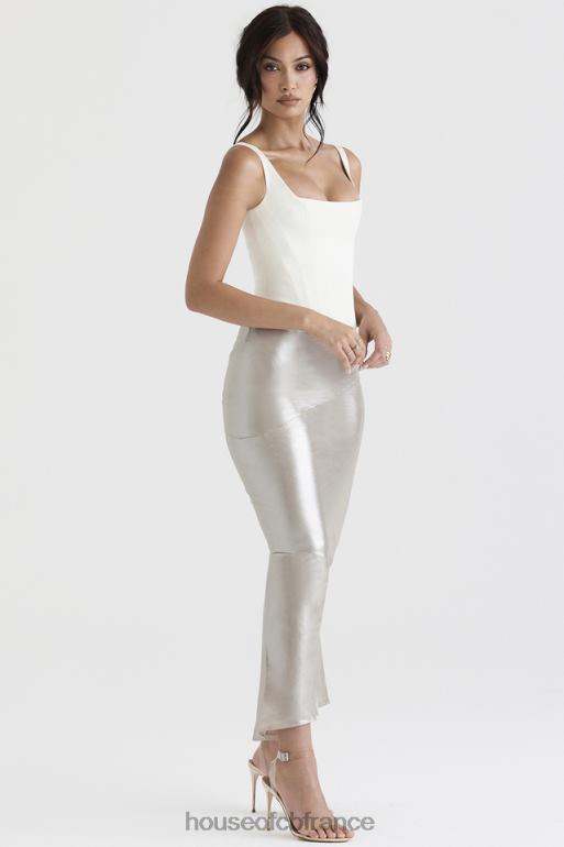 House of CB jupe mi-longue champagne chatoyante colette N888H898 vêtements