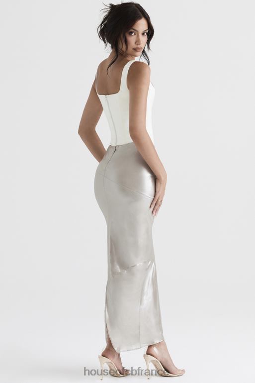 House of CB jupe mi-longue champagne chatoyante colette N888H898 vêtements