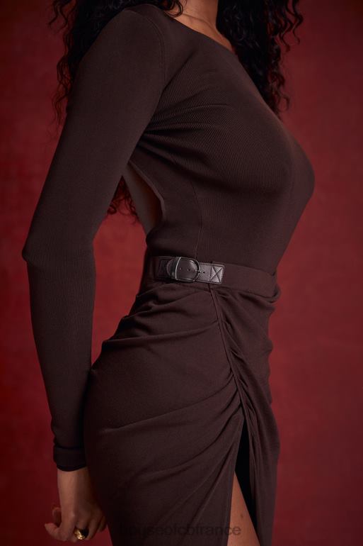 House of CB jupe mi-longue en maille expresso lilas N888H834 vêtements