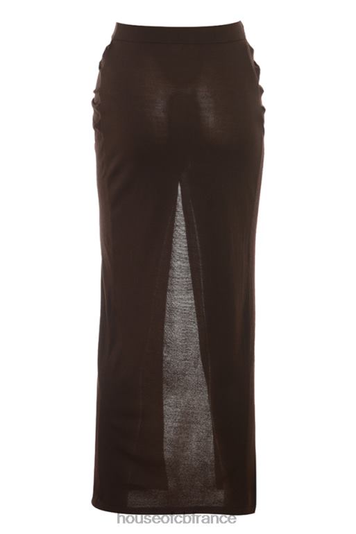 House of CB jupe mi-longue en maille expresso lilas N888H834 vêtements